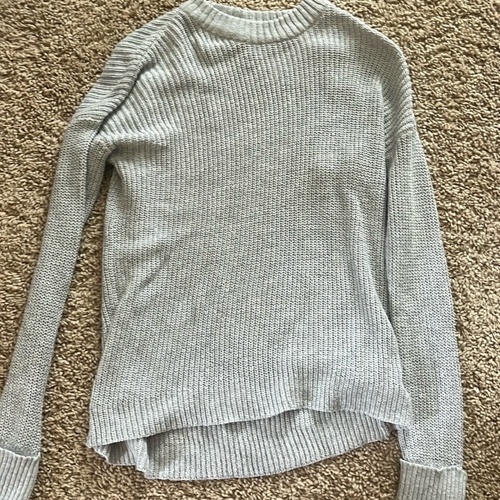 Grey knit sweater